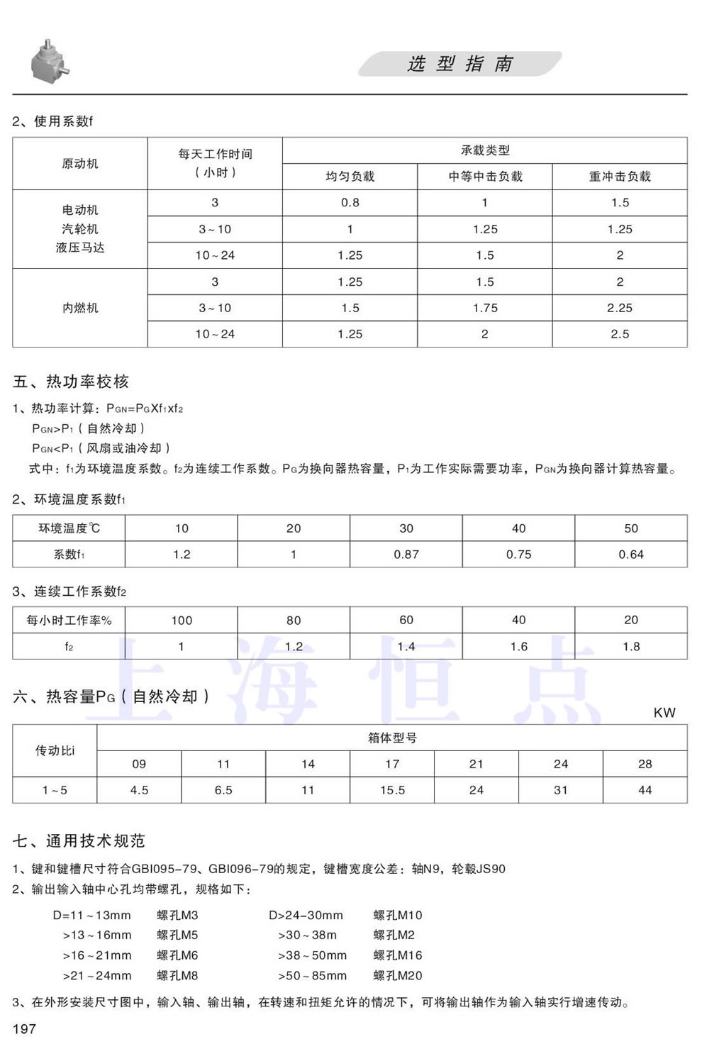 HD系列型號的選擇